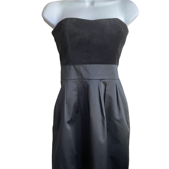 Banana Republic Women Mini Sheath Dress 2 Black Cocktail Dressy‎ Whimsygoth Y2K - Picture 5 of 11